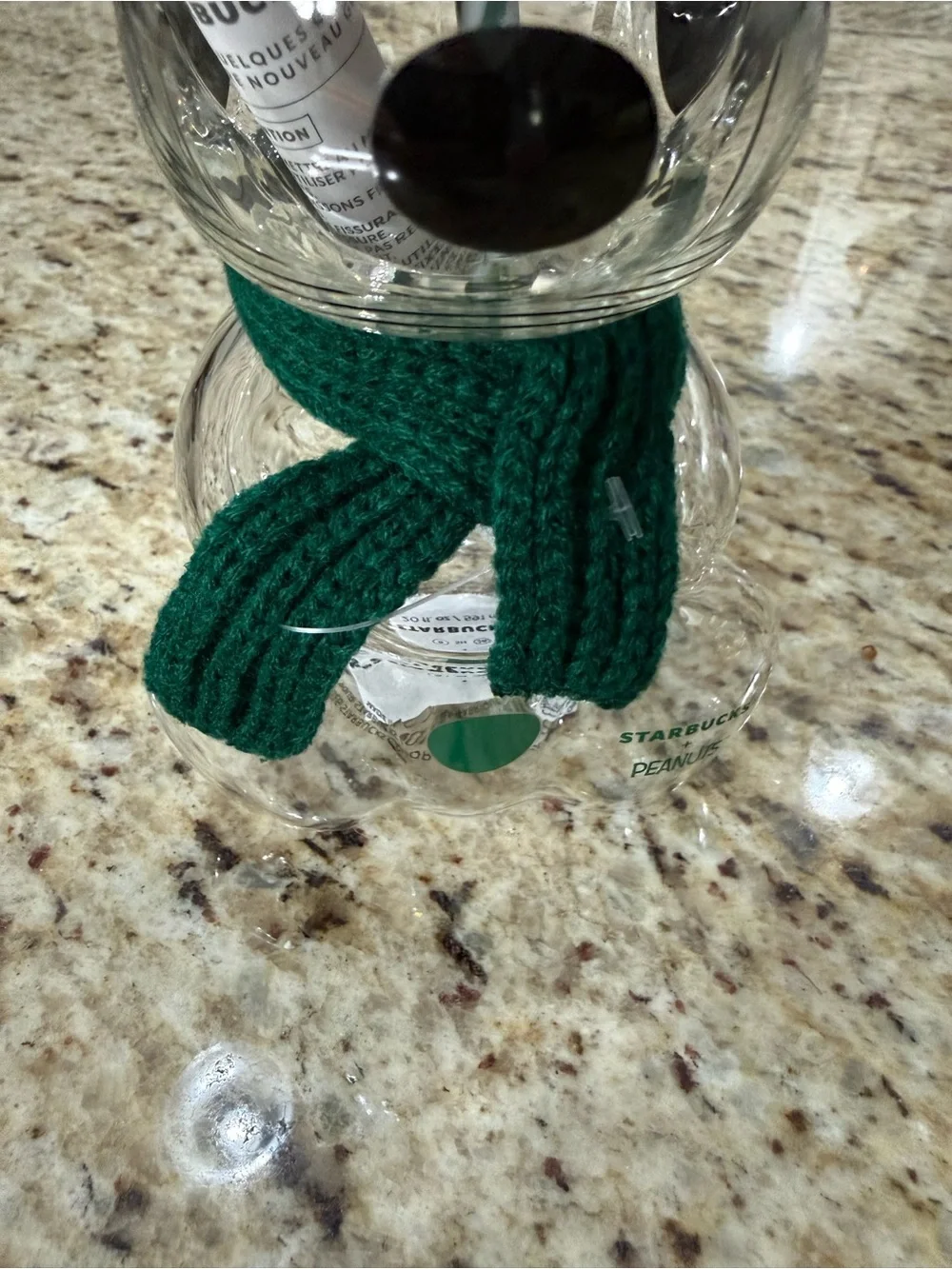 NWT Starbucks Snoopy 20oz Glass Cold Cup 2026